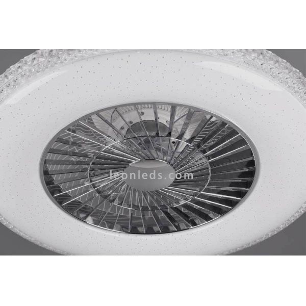 Ventilateur de plafond LED rond HARSTAD Trio Lighting | Éclairage LeonLeds