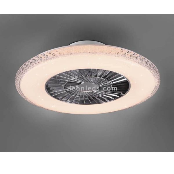 Ventilateur de plafond LED rond HARSTAD Trio Lighting | Éclairage LeonLeds