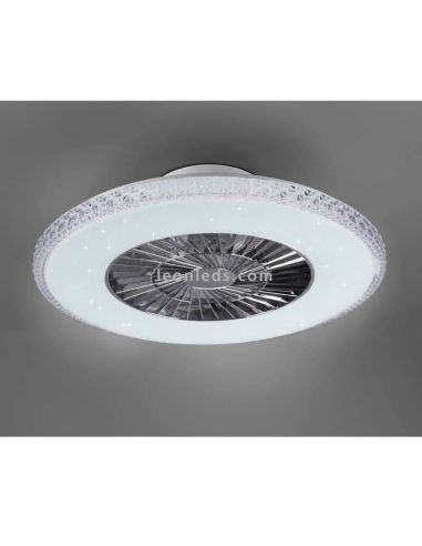 Ventilateur de plafond LED rond HARSTAD Trio Lighting | Éclairage LeonLeds