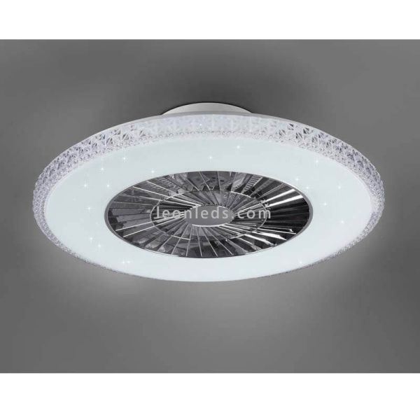 Ventilateur de plafond LED rond HARSTAD Trio Lighting | Éclairage LeonLeds