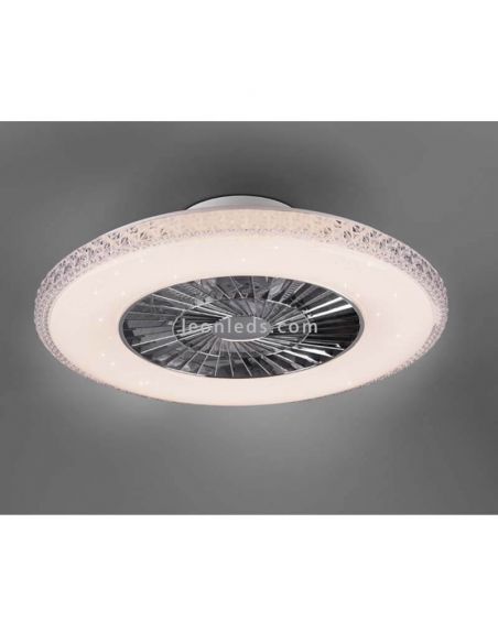 Ventilador Plafon LED redondo HARSTAD Trio Lighting R62412106 | LeonLeds Iluminación