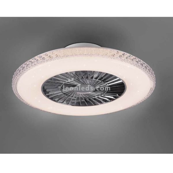 Ventilador Plafon LED redondo HARSTAD Trio Lighting R62412106 | LeonLeds Iluminación