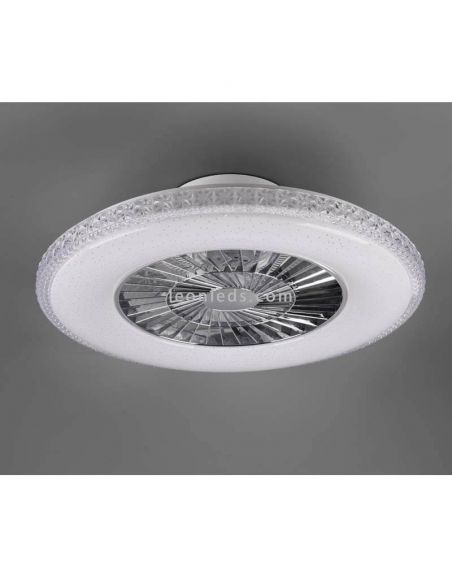 Ventilateur de plafond LED rond HARSTAD Trio Lighting R62412106 | Éclairage LeonLeds