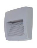 Aplique LED de superficie gris exterior cuadrado Storm S Dopo Lighting | LeonLeds Iluminación