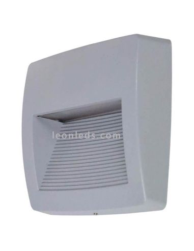 Aplique LED de superficie gris exterior cuadrado Storm S Dopo Lighting | LeonLeds Iluminación
