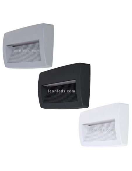Aplique LED rectangular exterior Storm Dopo Lighting | LeonLeds Iluminación