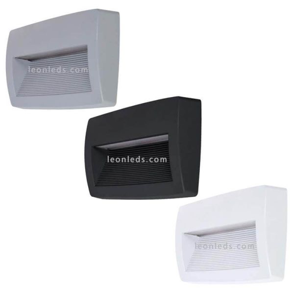 Aplique LED rectangular exterior Storm Dopo Lighting | LeonLeds Iluminación