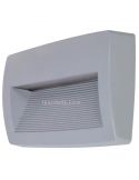 Aplique LED rectangular exterior gris Storm Dopo Lighting | LeonLeds Iluminación