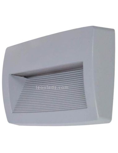 Aplique LED rectangular exterior gris Storm Dopo Lighting | LeonLeds Iluminación