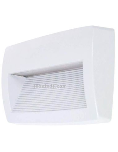 Aplique LED rectangular exterior Storm Dopo blanco Lighting | LeonLeds Iluminación
