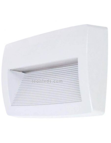 Aplique LED rectangular exterior Storm Dopo blanco Lighting | LeonLeds Iluminación