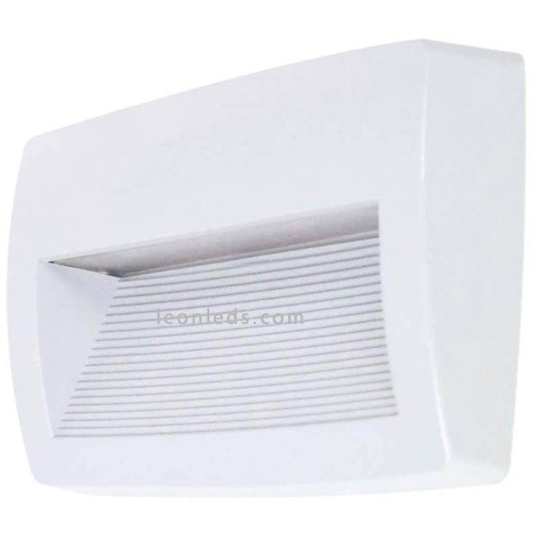 Aplique LED rectangular exterior Storm Dopo blanco Lighting | LeonLeds Iluminación