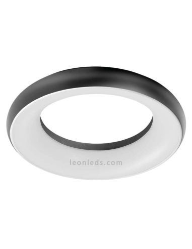 Ambiente Aplique Plafón LED moderno para exterior 35W Fred negro Exo Lighting | LeonLeds Iluminación