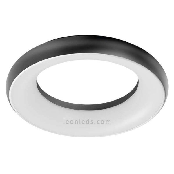 Ambiente Aplique Plafón LED moderno para exterior 35W Fred negro Exo Lighting | LeonLeds Iluminación