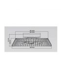 Dimensiones Ventilador de techo LED moderno Himalaya Blanco 7120 Mantra Iluminación | LeonLeds Iluminación