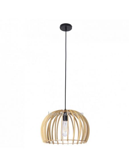 Lámpara colgante de madera Arce de estilo nórdico | LeonLeds