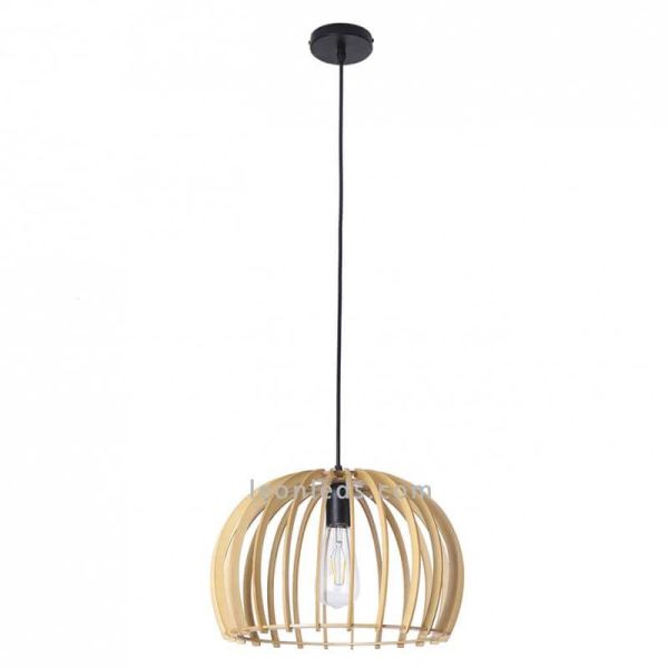 Lámpara colgante de madera Arce de estilo nórdico | LeonLeds