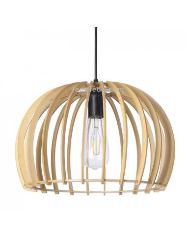 Lâmpada de pingente de madeira de Arce