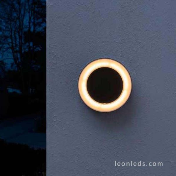 Arandela LED redonda cinza escuro para exterior Surface Round Osram LedVance | leonleds