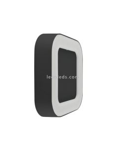 Applique murale d'extérieur LED carrée gris foncé Surface Square | Éclairage LeonLeds