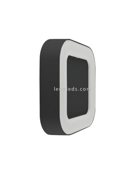 Aplique LED para exterior cuadrado gris oscuro Surface Square | LeonLeds Iluminación