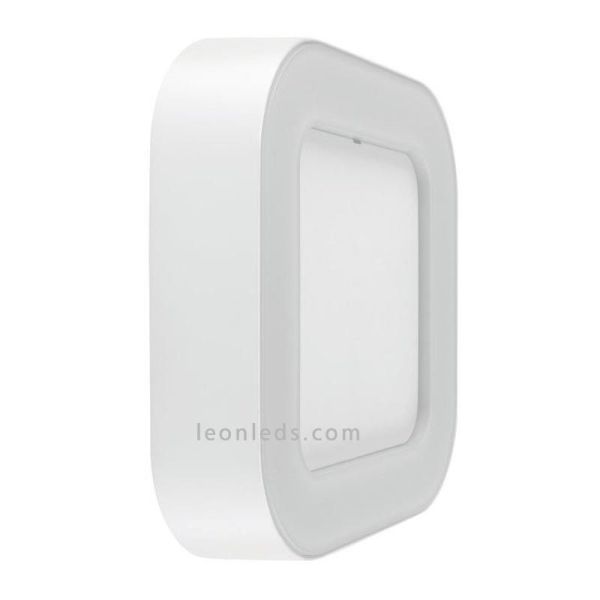 Applique murale LED carrée blanche Surface Square Led Vance | Éclairage LeonLeds