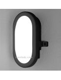 Aplique LED exterior ojo de buey Bulkhead negro | LeonLeds Iluminación