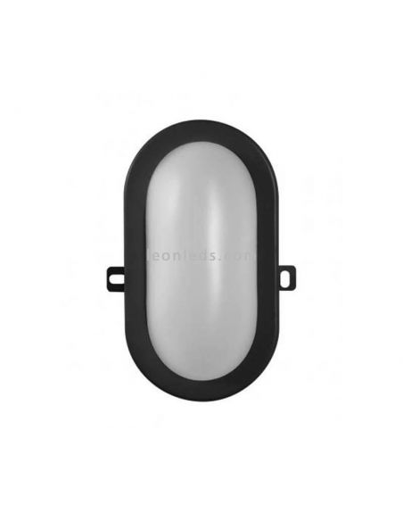 Aplique LED exterior ojo de buey Bulkhead negro | LeonLeds Iluminación