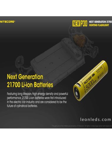 Nitecore Nouvelle lampe de poche portable longue portée P30 Nitecore | Éclairage LeonLeds