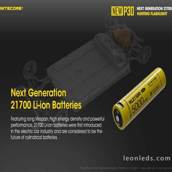 Linterna de Mano Nitecore New P30 Largo Alcance Nitecore | LeonLeds Iluminación