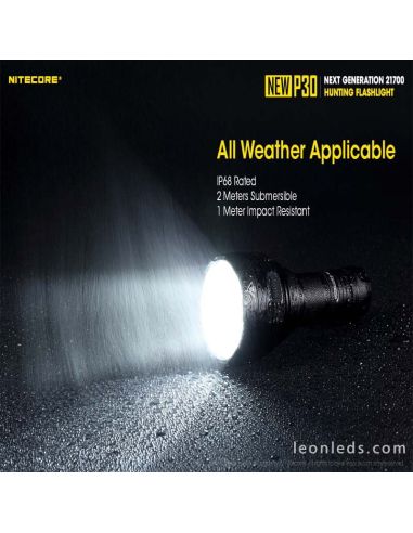 Linterna de Mano Nitecore New P30 Largo Alcance Nitecore | LeonLeds Iluminación