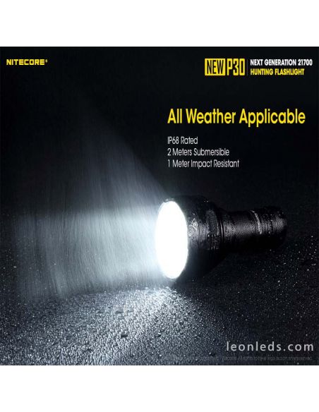 Nitecore Nova lanterna portátil de longo alcance P30 Nitecore | Leon Iluminação LED