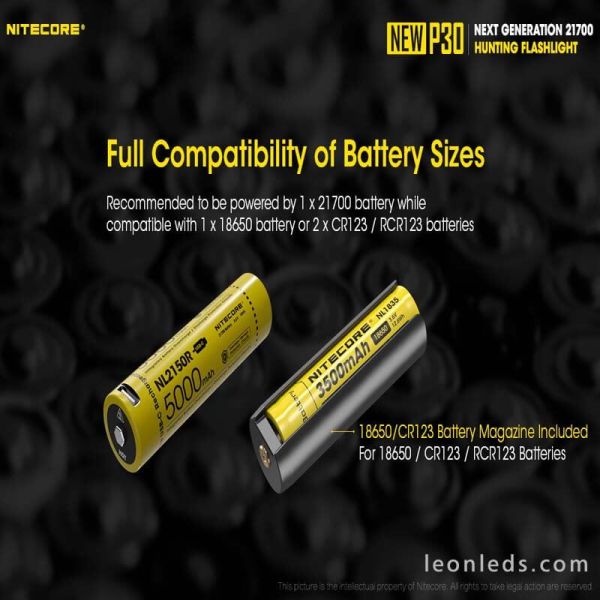 Linterna de Mano Nitecore New P30 Largo Alcance Nitecore | LeonLeds Iluminación