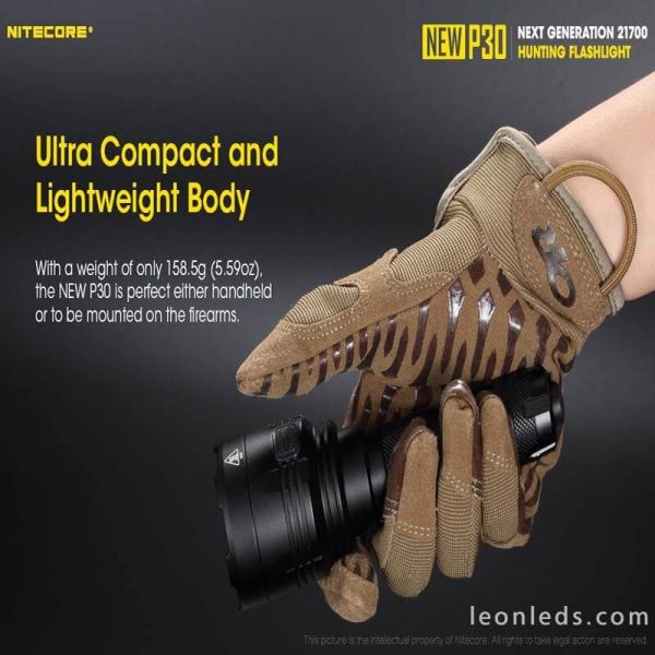 Linterna de Mano Nitecore New P30 Largo Alcance Nitecore | LeonLeds Iluminación