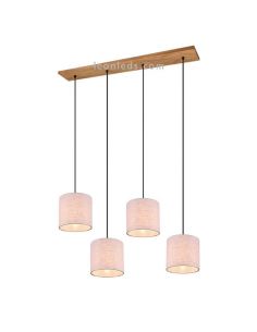 Lámpara de techo nórdica 4 pantallas Elmau Trio Lighting | LeonLeds Iluminación