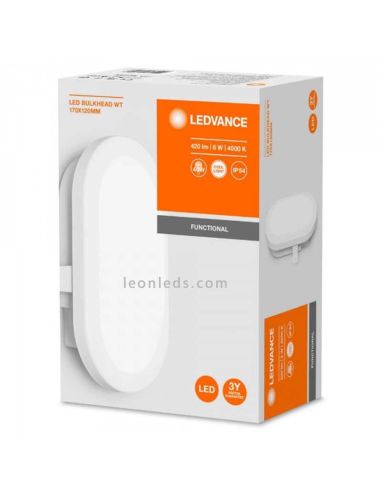 Aplique LED exterior ojo de buey Blanco Bulkhead 6W LedVance | LeonLeds Iluminación