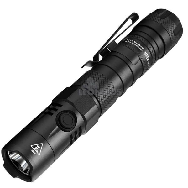 Linterna LED 1200Lm MH12 Recargable botón lateral Nitecore | LeónLeds Iluminación