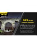potencia 1200 lúmenes Linterna LED 1200Lm MH12 Recargable Nitecore | LeónLeds Iluminación