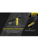 baterias compatible Linterna LED 1200Lm MH12 Recargable Nitecore | LeónLeds Iluminación