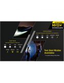 dos modos de uso Linterna LED 1200Lm MH12 Recargable Nitecore | LeónLeds Iluminación