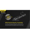 compatible con anillo táctico Linterna LED 1200Lm MH12 Recargable Nitecore | LeónLeds Iluminación