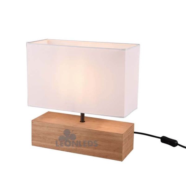 Lámpara de sobremesa de madera Woody Trio Lighting | LeonLeds