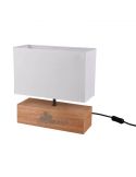 Lámpara de sobremesa de madera Woody Trio Lighting | LeonLeds