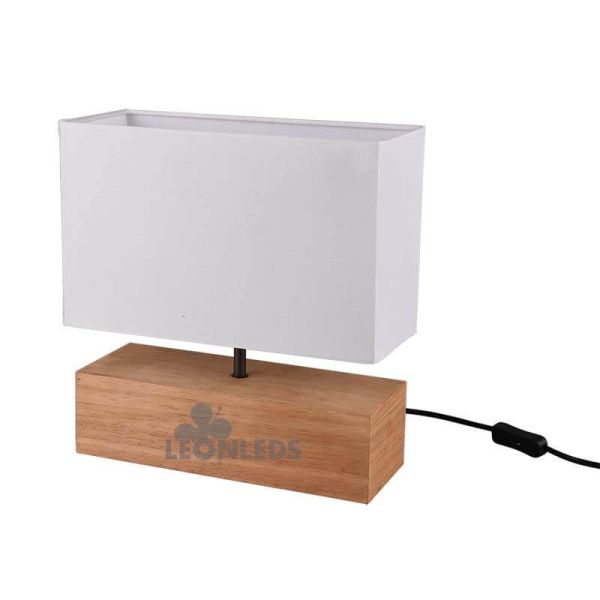 Lámpara de sobremesa de madera Woody Trio Lighting | LeonLeds