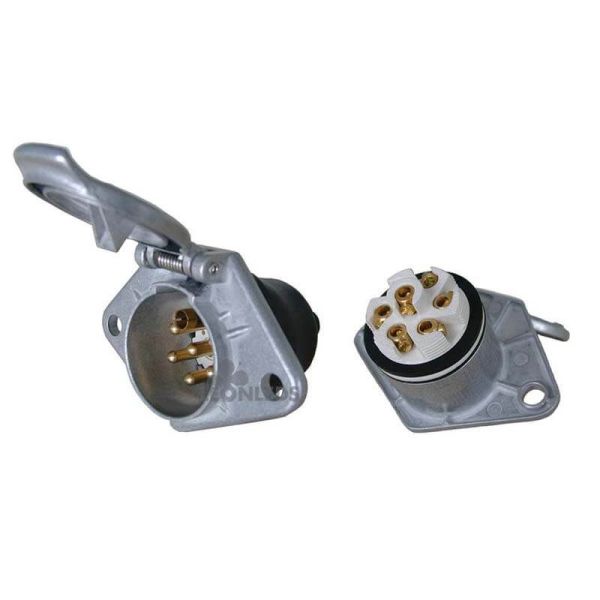 Tomada base 24V Tipo S Metálica (Fêmea) D10874 Vignal | Leon Iluminação LED