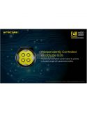 Linterna de Mano 4 LEDs Alta Potencia E4K cuatro LEDS independientes Nitecore | LeónLeds Iluminación
