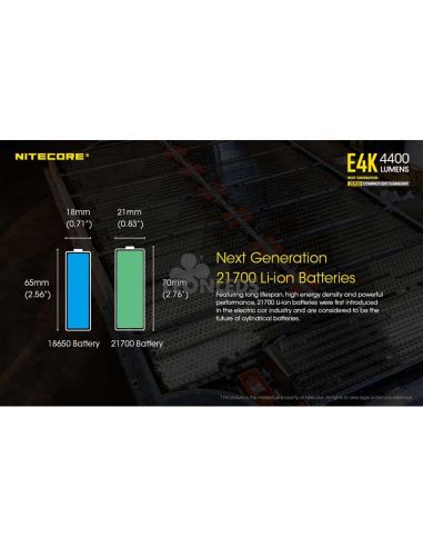 Linterna Nitecore E4K 4400 Lúmenes....