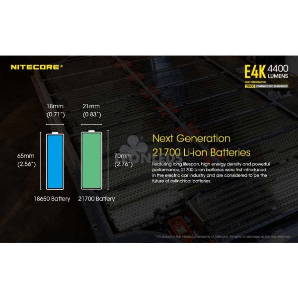 Taschenlampe Nitecore E4K 4400 Lumen....