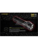 Linterna de Mano 4 LEDs Alta Potencia E4K regulación de la temperatura avanzada Nitecore | LeónLeds Iluminación