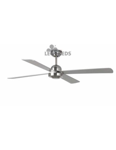 Ventilador de techo con palas reversibles Arce y Niquel Mate Ibiza Faro